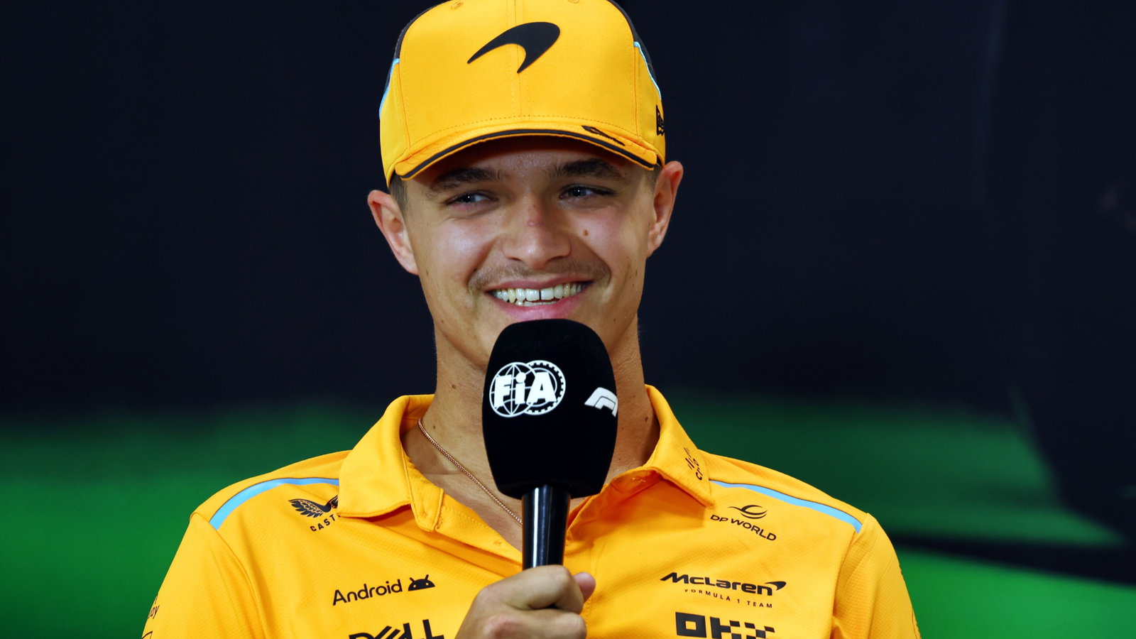 Lando Norris (GBR) McLaren in the FIA Press Conference. Formula 1 World Championship, Rd 7, Emilia Romagna Grand Prix,