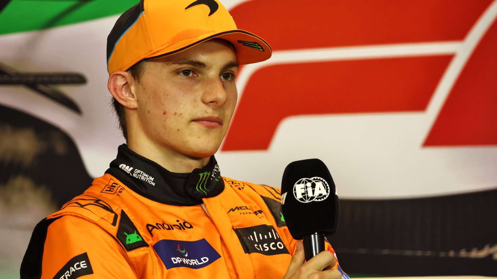 Oscar Piastri (AUS) McLaren, in the post qualifying FIA Press Conference. Formula 1 World Championship, Rd 7, Emilia
