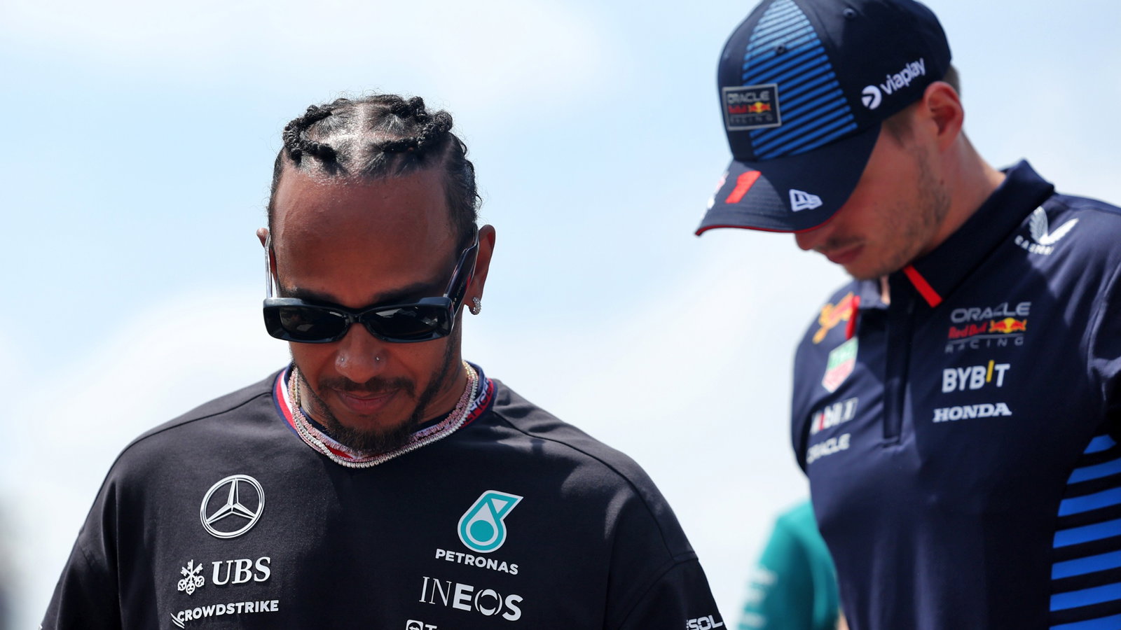 Lewis Hamilton (GBR) Mercedes AMG F1 on the drivers' parade. Formula 1 World Championship, Rd 7, Emilia Romagna Grand