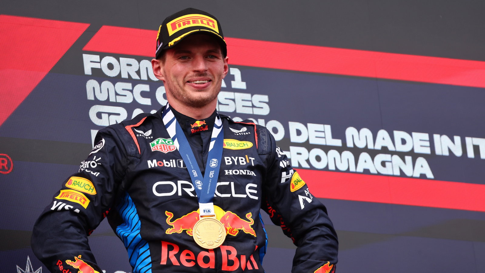 1st place Max Verstappen (NLD) Red Bull Racing. Formula 1 World Championship, Rd 7, Emilia Romagna Grand Prix, Imola,