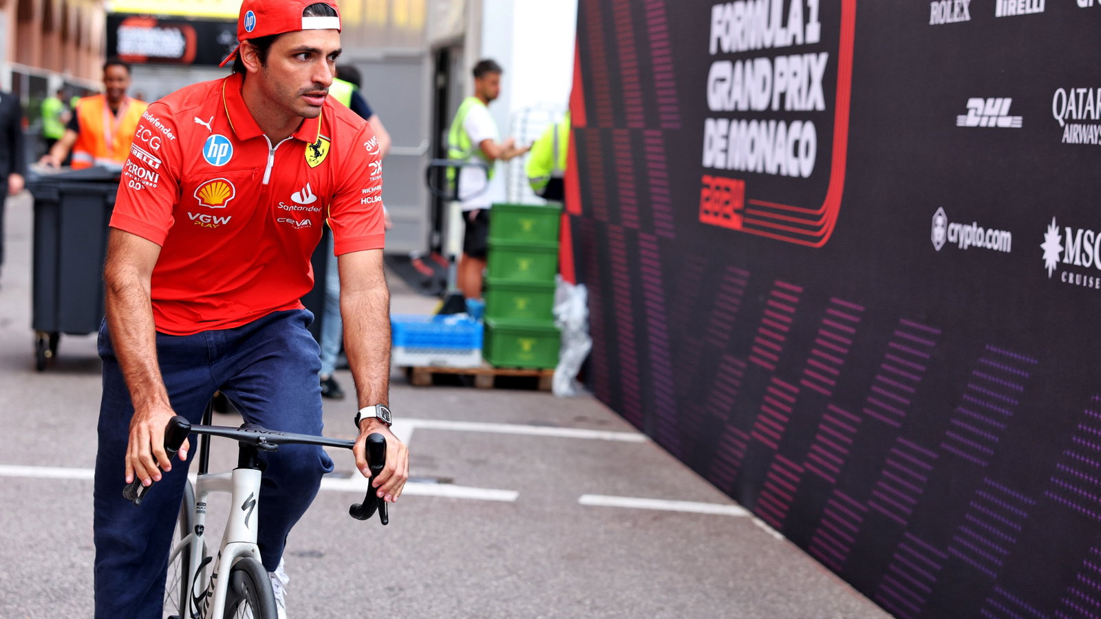Carlos Sainz Jr (ESP) Ferrari. Formula 1 World Championship, Rd 8, Monaco Grand Prix, Monte Carlo, Monaco, Preparation