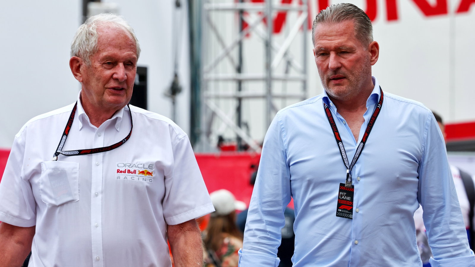 (L to R): Dr Helmut Marko (AUT) Red Bull Motorsport Consultant with Jos Verstappen (NLD). Formula 1 World Championship, Rd