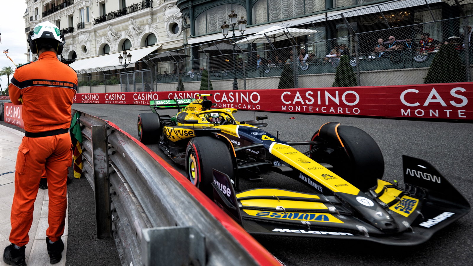 Lando Norris (GBR) McLaren MCL38. Formula 1 World Championship, Rd 8, Monaco Grand Prix, Monte Carlo, Monaco, Practice