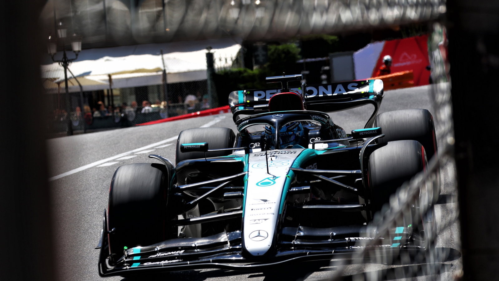 George Russell (GBR) Mercedes AMG F1 W15. Formula 1 World Championship, Rd 8, Monaco Grand Prix, Monte Carlo, Monaco,