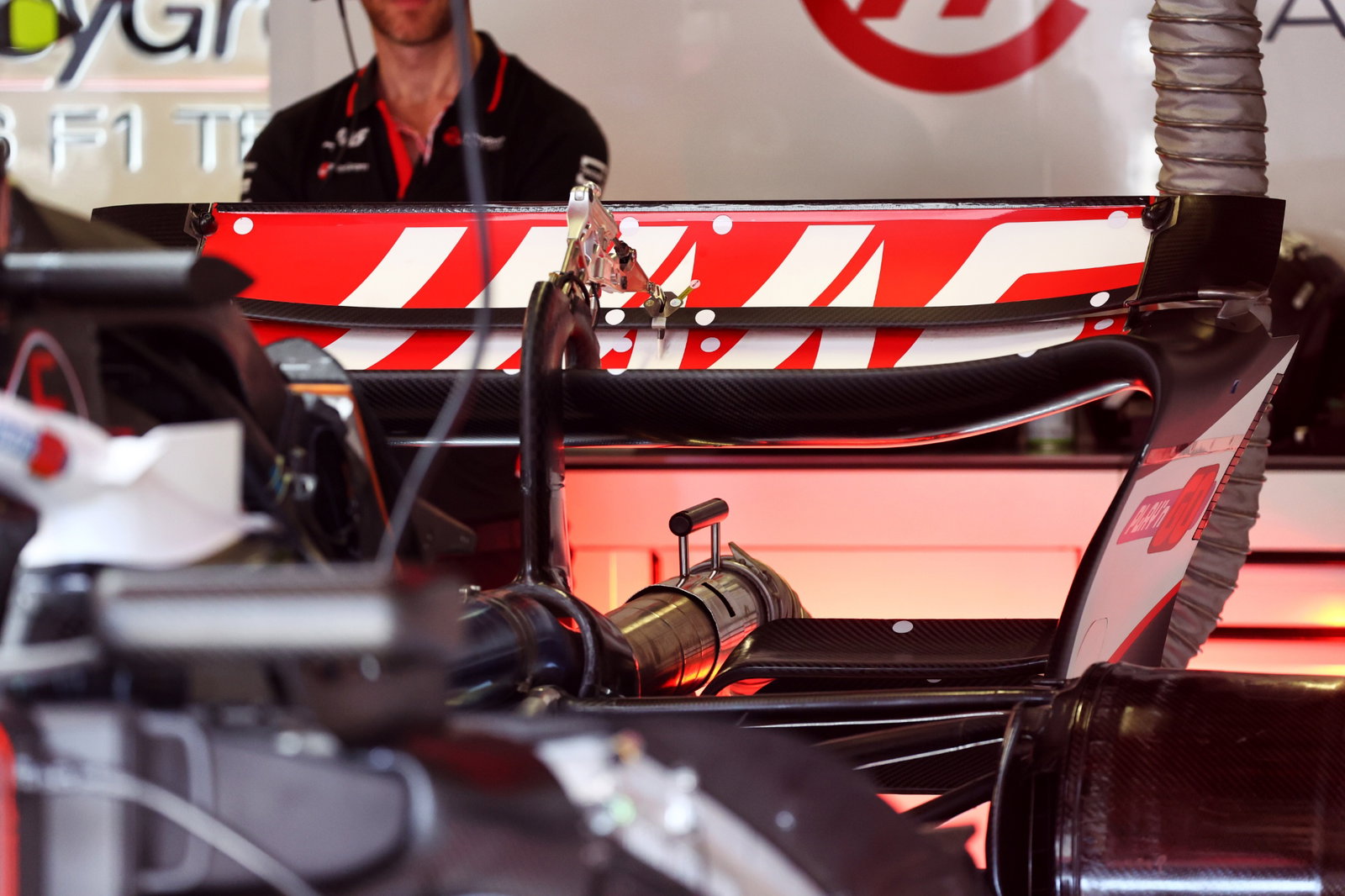 Haas VF-24 rear wing. Formula 1 World Championship, Rd 8, Monaco Grand Prix, Monte Carlo, Monaco, Race Day.-