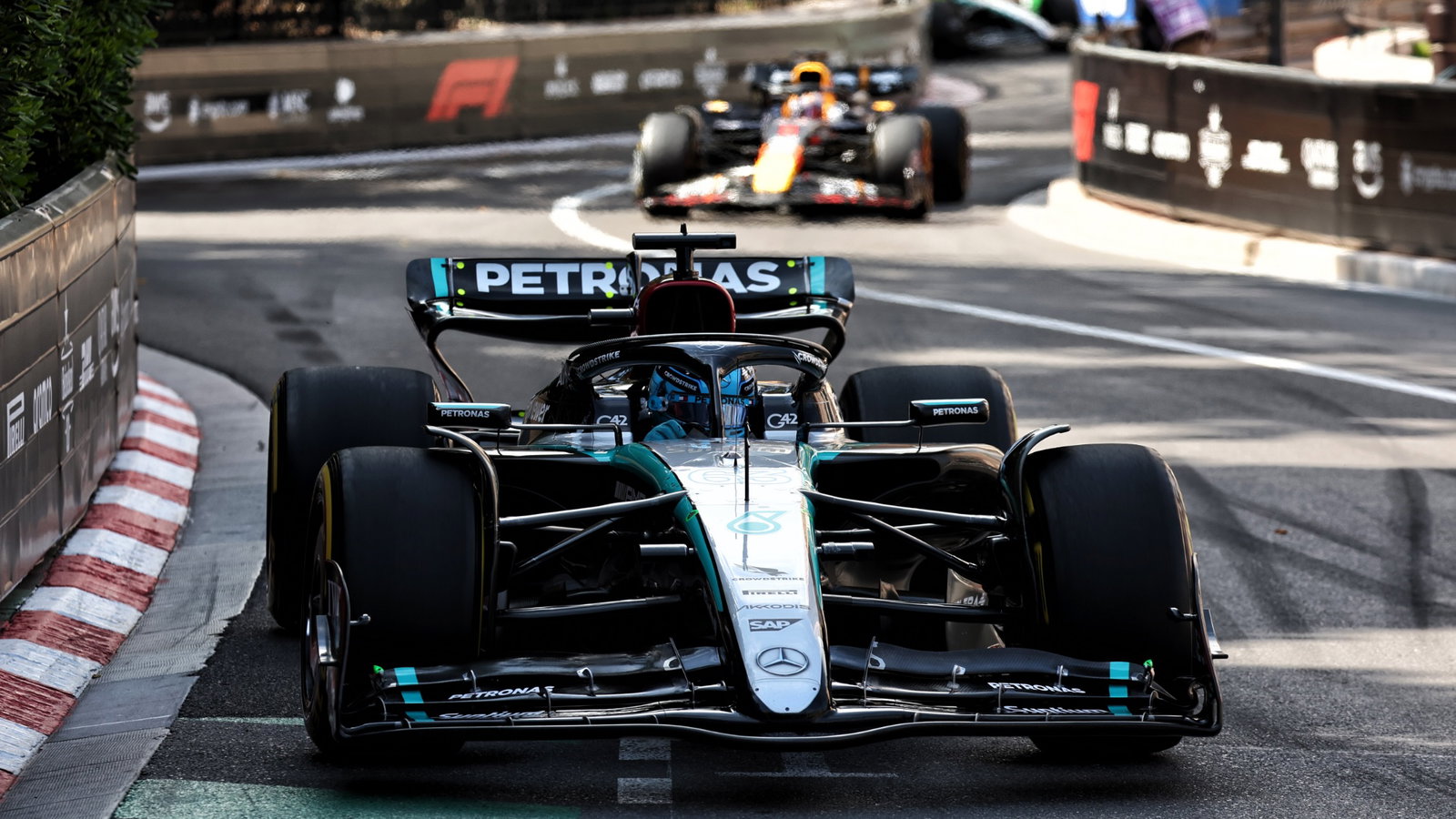 George Russell (GBR) Mercedes AMG F1 W15. Formula 1 World Championship, Rd 8, Monaco Grand Prix, Monte Carlo, Monaco, Race