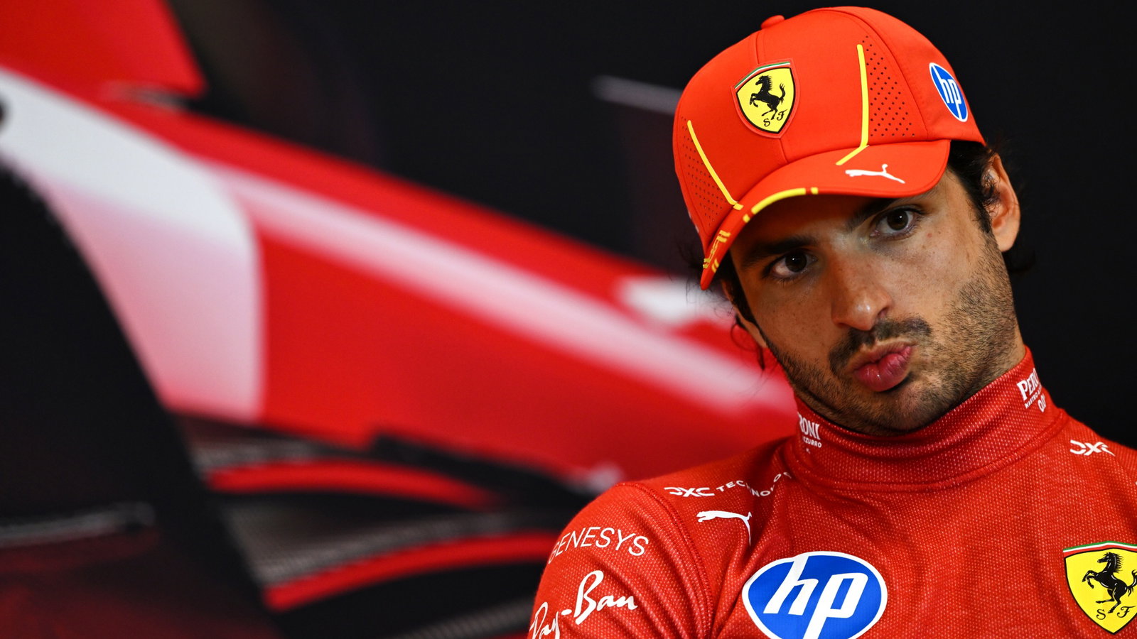 Carlos Sainz Jr (ESP) Ferrari in the post race FIA Press Conference. Formula 1 World Championship, Rd 8, Monaco Grand