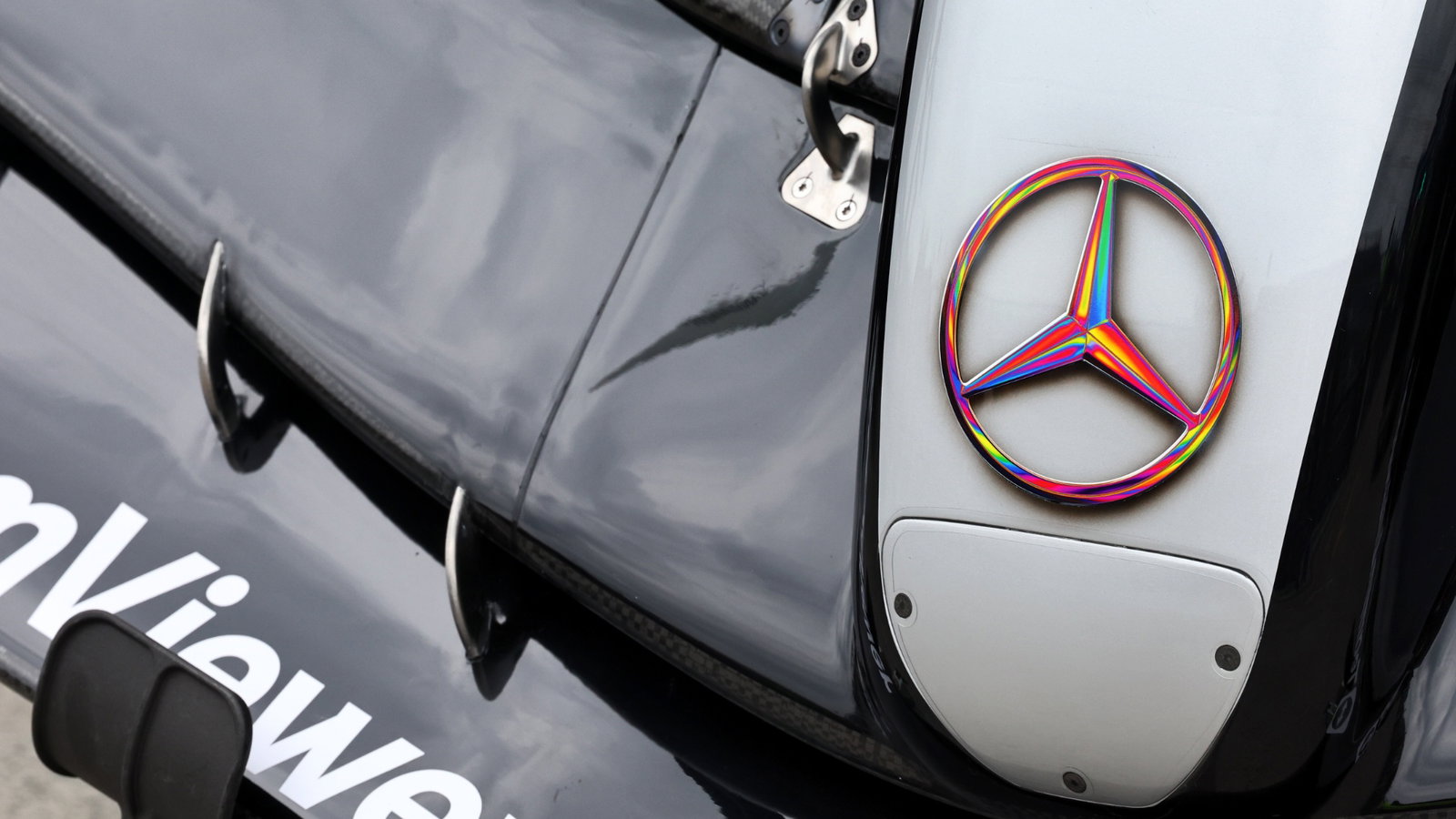 Mercedes AMG F1 W15 nosecone - Mercedes rainbow logo. Formula 1 World Championship, Rd 9, Canadian Grand Prix, Montreal,