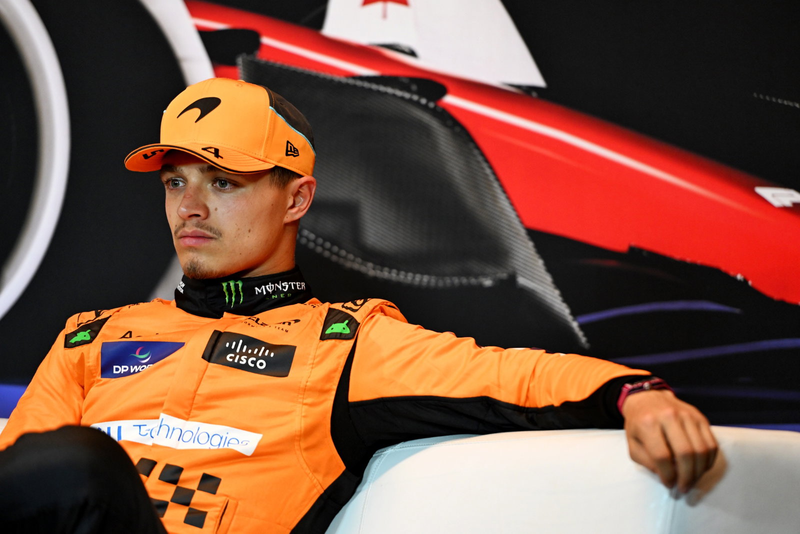 Lando Norris (GBR) McLaren in the post qualifying FIA Press Conference. Formula 1 World Championship, Rd 9, Canadian Grand
