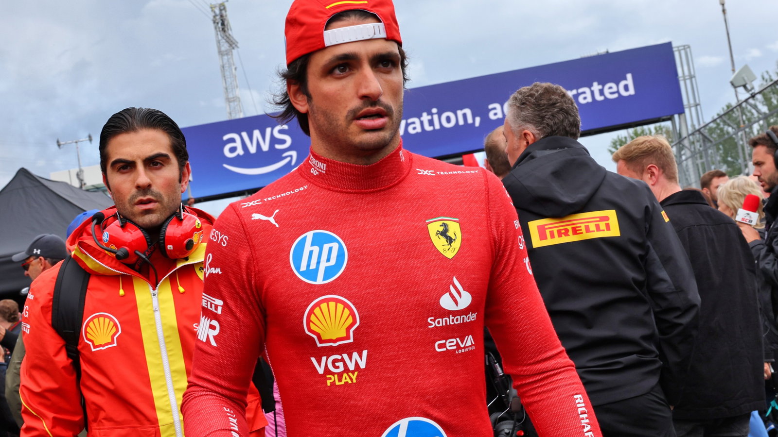 Carlos Sainz Jr (ESP) Ferrari on the grid. Formula 1 World Championship, Rd 9, Canadian Grand Prix, Montreal, Canada, Race