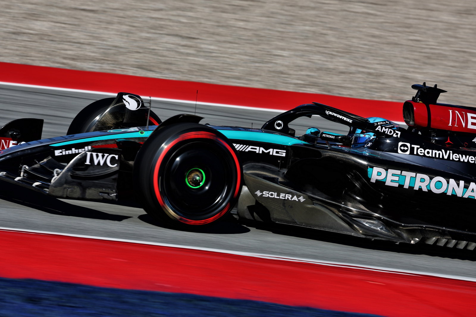 George Russell (GBR) Mercedes AMG F1 W15. Formula 1 World Championship, Rd 10, Spanish Grand Prix, Barcelona, Spain,