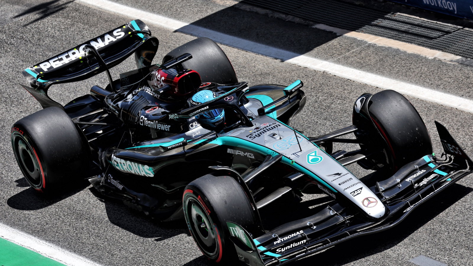 George Russell (GBR) Mercedes AMG F1 W15. Formula 1 World Championship, Rd 10, Spanish Grand Prix, Barcelona, Spain,