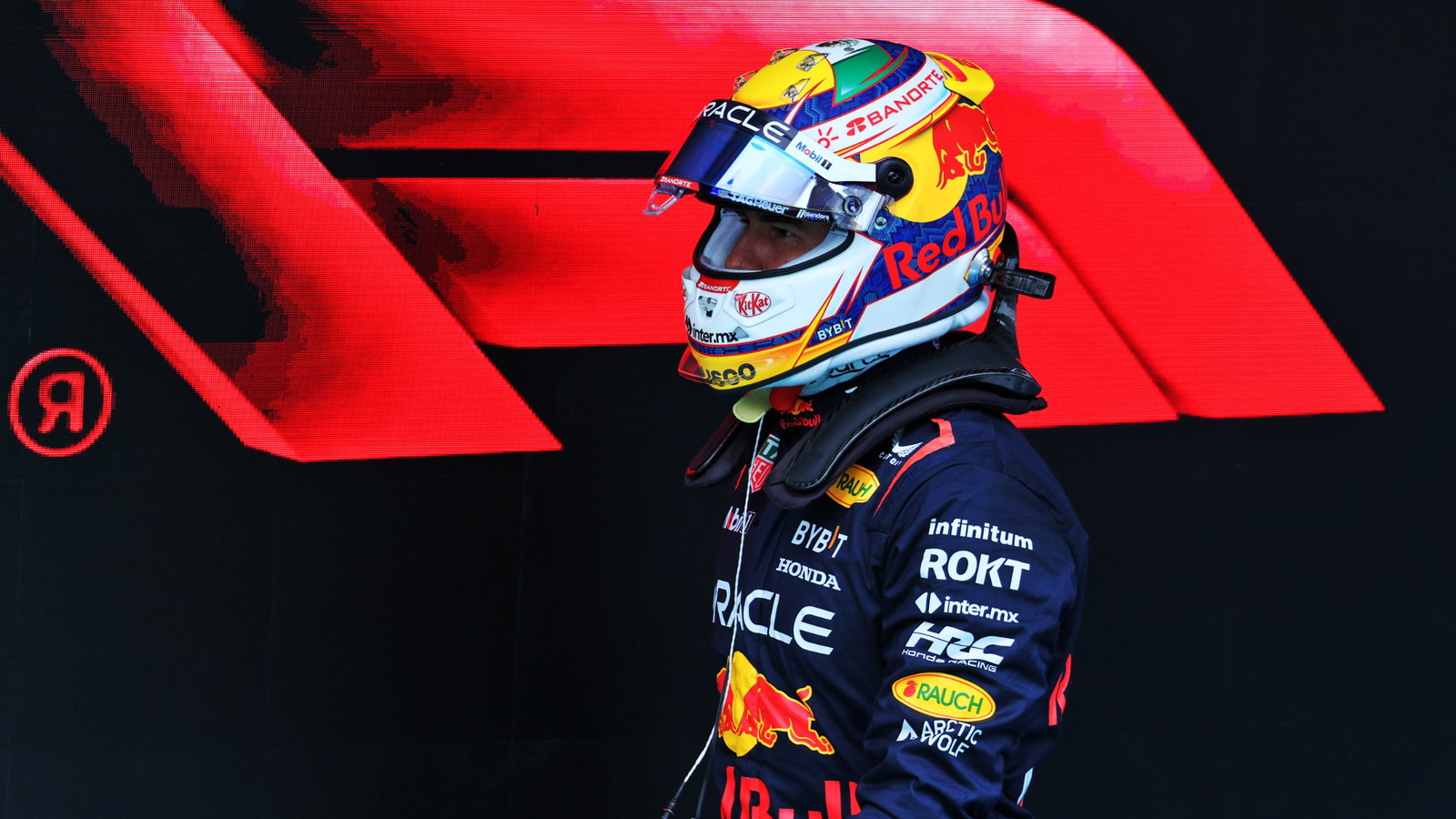 Sergio Perez (MEX) Red Bull Racing in qualifying parc ferme. Formula 1 World Championship, Rd 10, Spanish Grand Prix,
