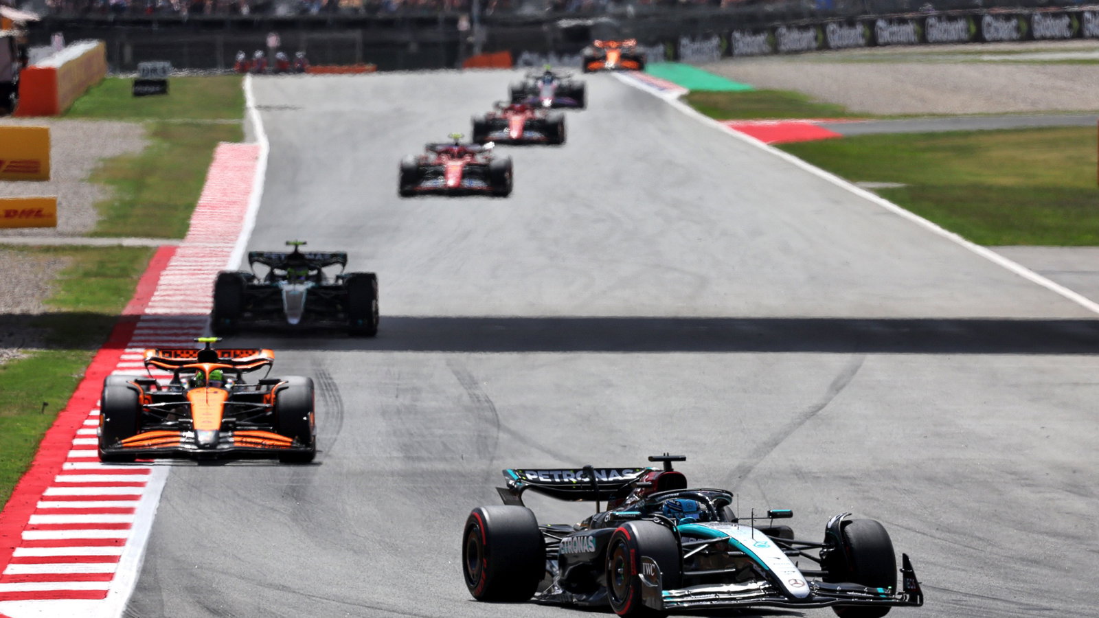 George Russell (GBR) Mercedes AMG F1 W15. Formula 1 World Championship, Rd 10, Spanish Grand Prix, Barcelona, Spain, Race