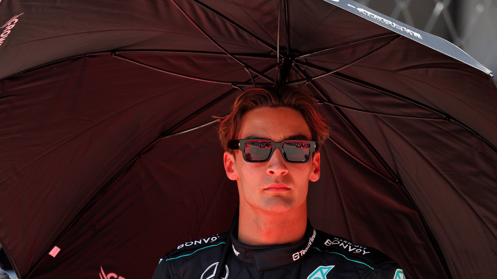 George Russell (GBR) Mercedes AMG F1 on the grid. Formula 1 World Championship, Rd 10, Spanish Grand Prix, Barcelona,