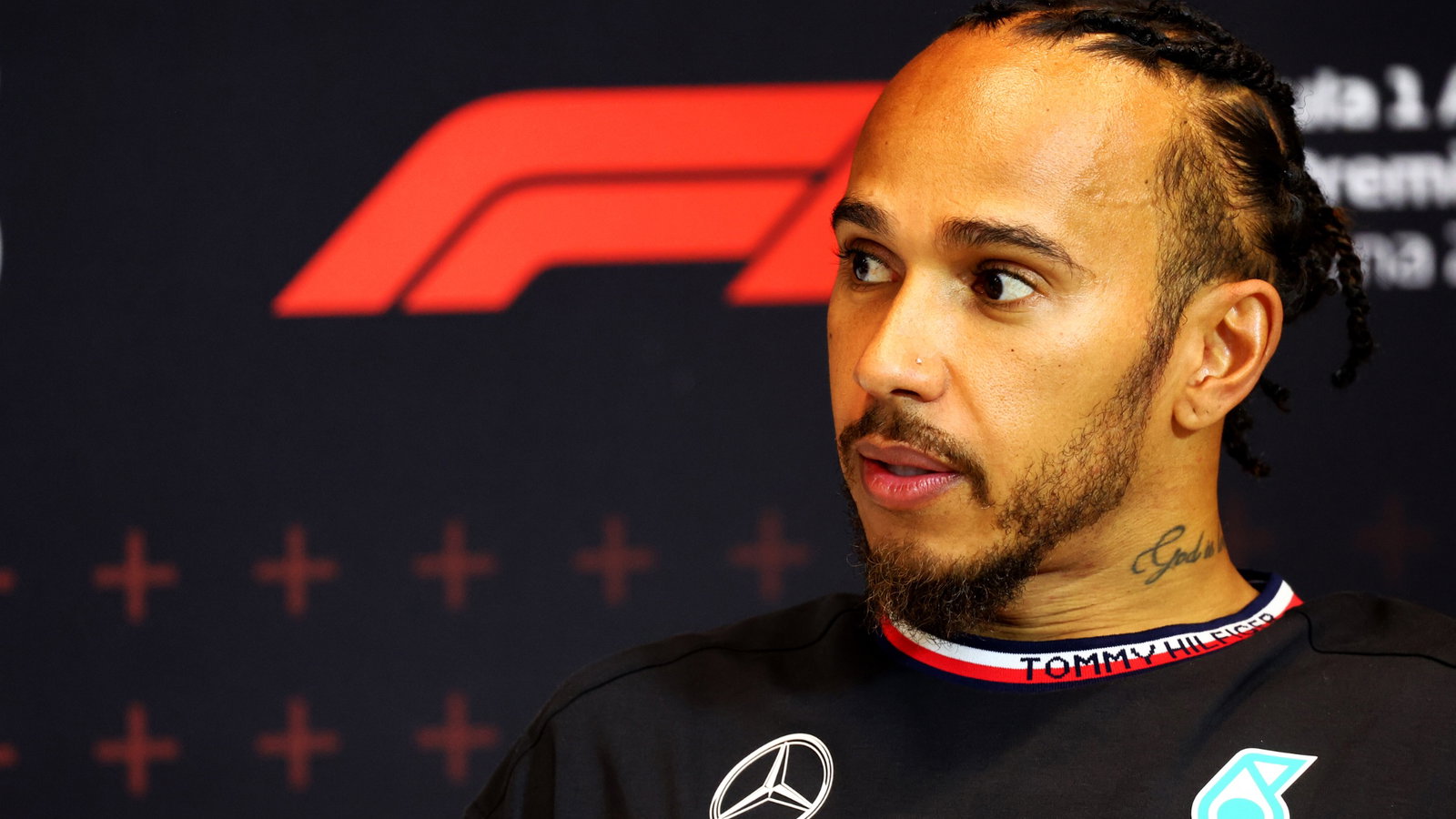 Lewis Hamilton (GBR) Mercedes AMG F1 in the post race FIA Press Conference. Formula 1 World Championship, Rd 10, Spanish