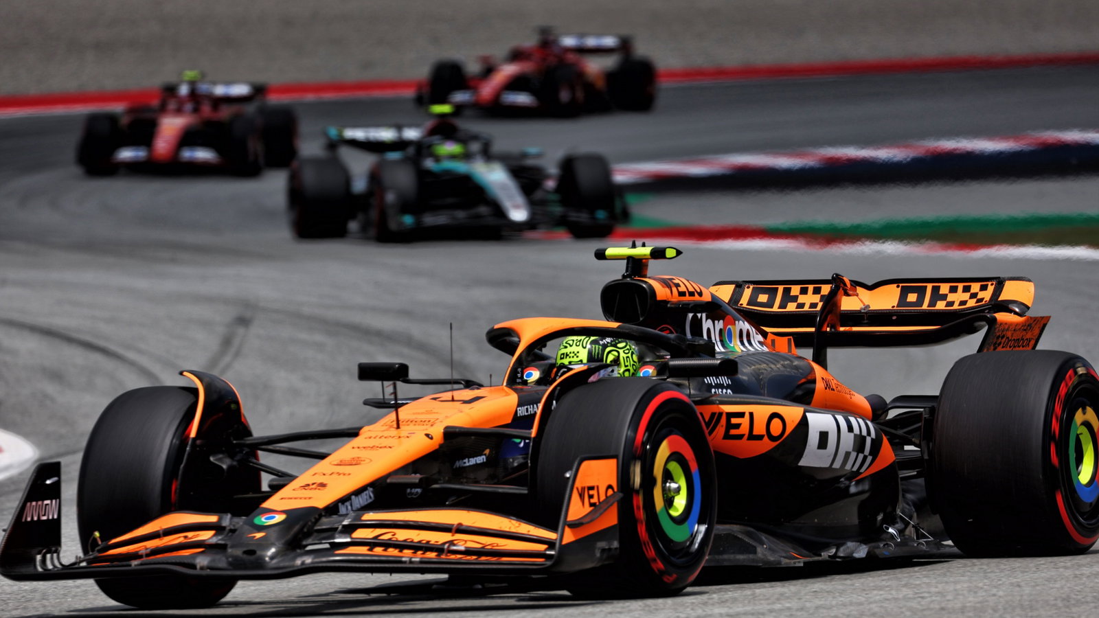 Lando Norris (GBR) McLaren MCL38. Formula 1 World Championship, Rd 10, Spanish Grand Prix, Barcelona, Spain, Race Day. -