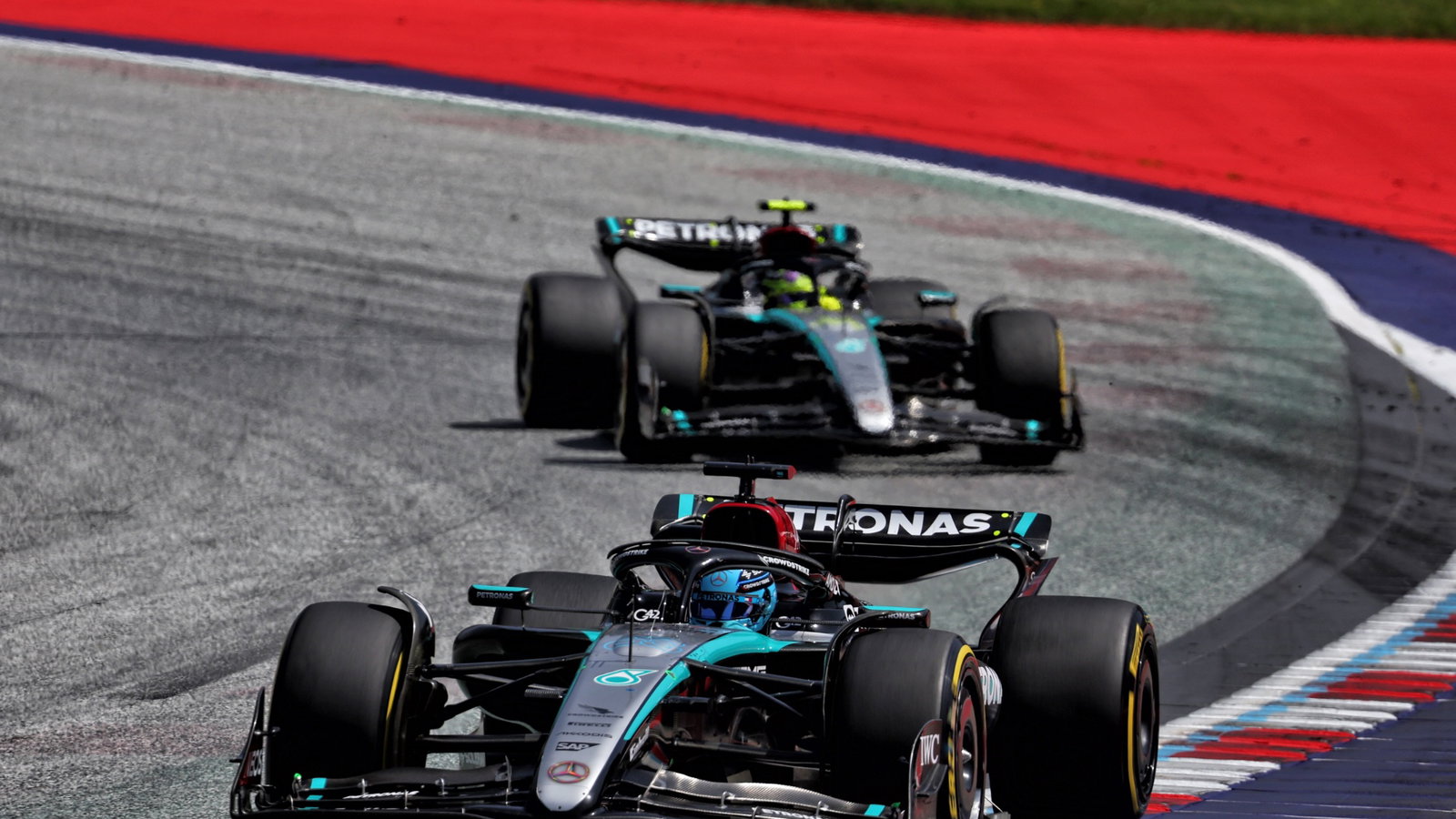 George Russell (GBR) Mercedes AMG F1 W15. Formula 1 World Championship, Rd 11, Austrian Grand Prix, Spielberg, Austria,