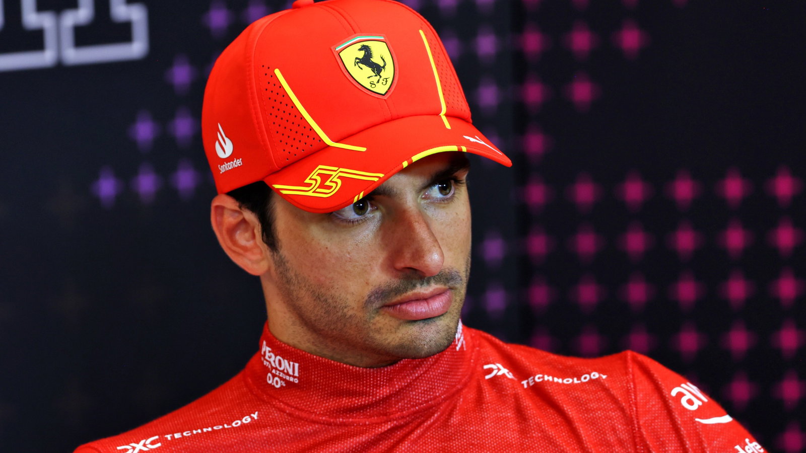 Carlos Sainz Jr (ESP) Ferrari in the post race FIA Press Conference. Formula 1 World Championship, Rd 11, Austrian Grand