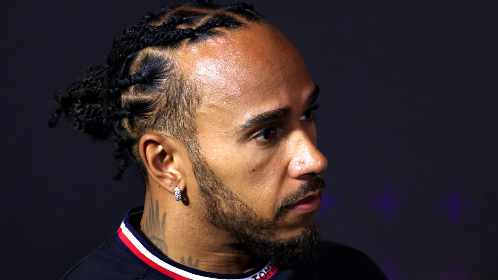 Lewis Hamilton (GBR) Mercedes AMG F1 in the FIA Press Conference. Formula 1 World Championship, Rd 12, British Grand Prix,