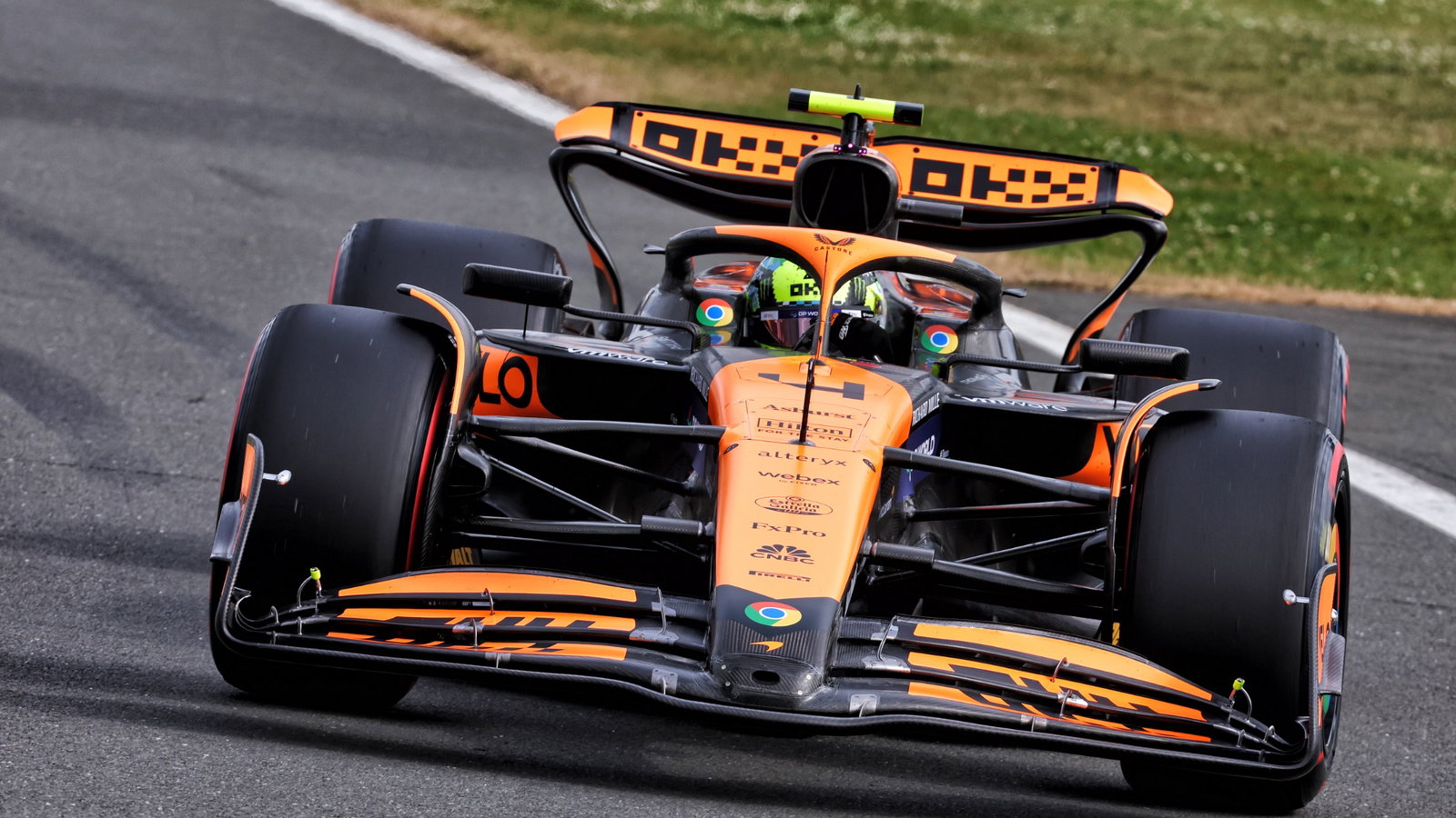 Lando Norris (GBR) McLaren MCL38. Formula 1 World Championship, Rd 12, British Grand Prix, Silverstone, England, Practice