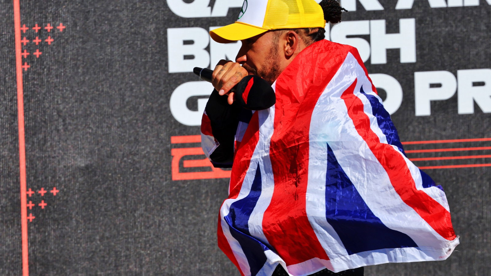 Race winner Lewis Hamilton (GBR) Mercedes AMG F1 in parc ferme. Formula 1 World Championship, Rd 12, British Grand Prix,