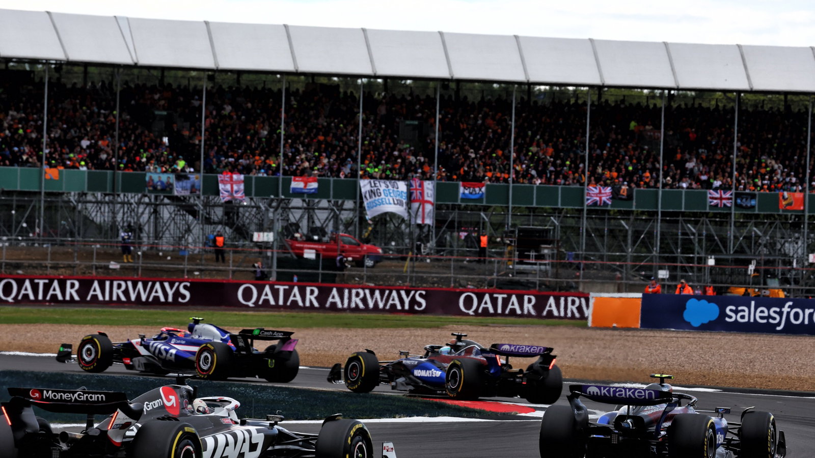Kevin Magnussen (DEN) Haas VF-24. Formula 1 World Championship, Rd 12, British Grand Prix, Silverstone, England, Race