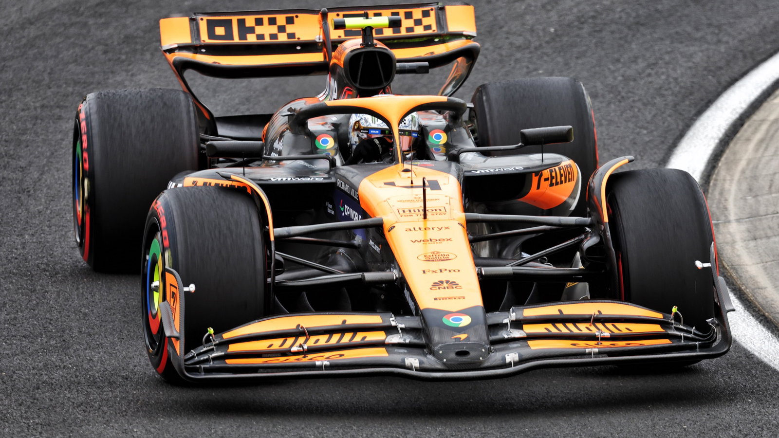 Lando Norris (GBR) McLaren MCL38. Formula 1 World Championship, Rd 13, Hungarian Grand Prix, Budapest, Hungary, Qualifying