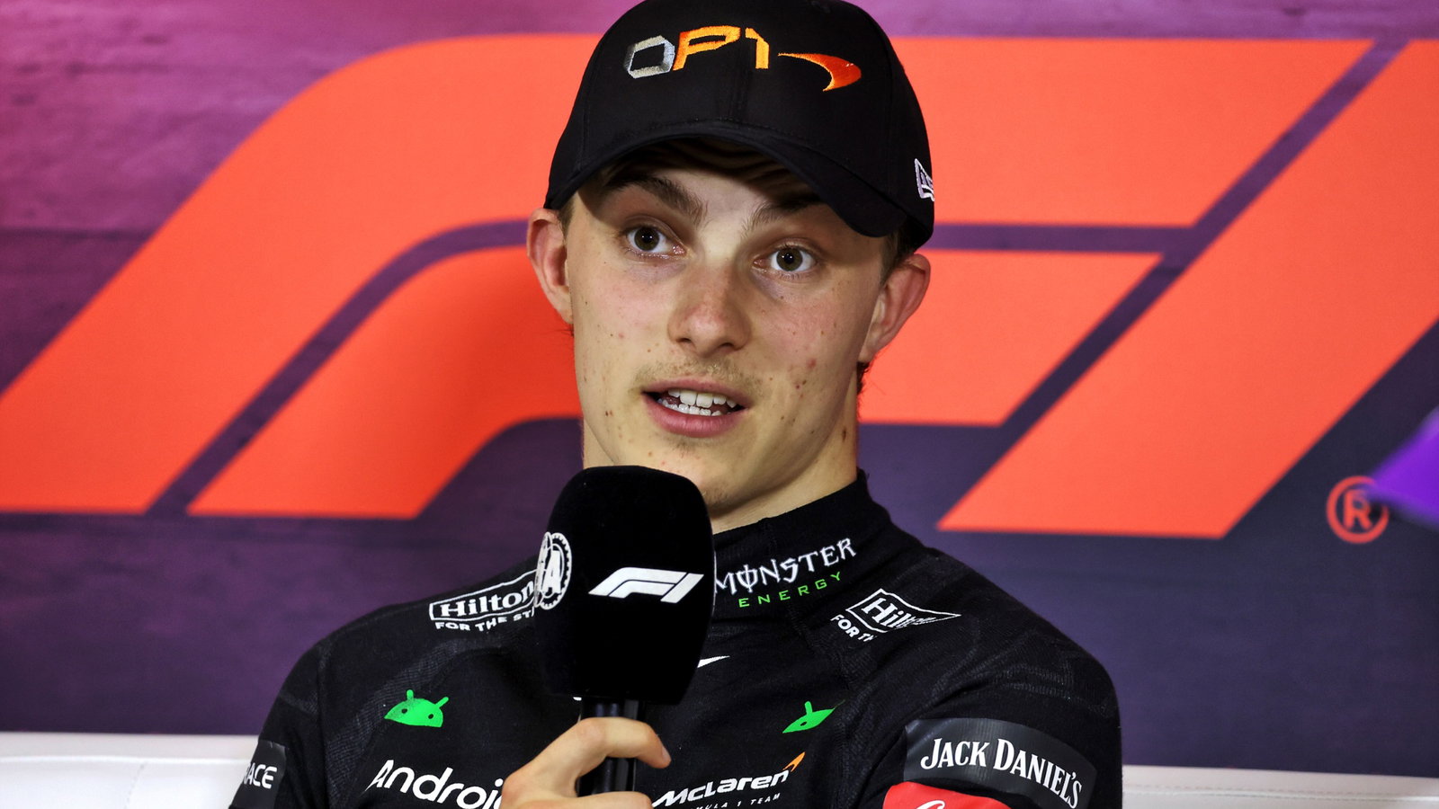 Oscar Piastri (AUS) McLaren in the post race FIA Press Conference. Formula 1 World Championship, Rd 13, Hungarian Grand