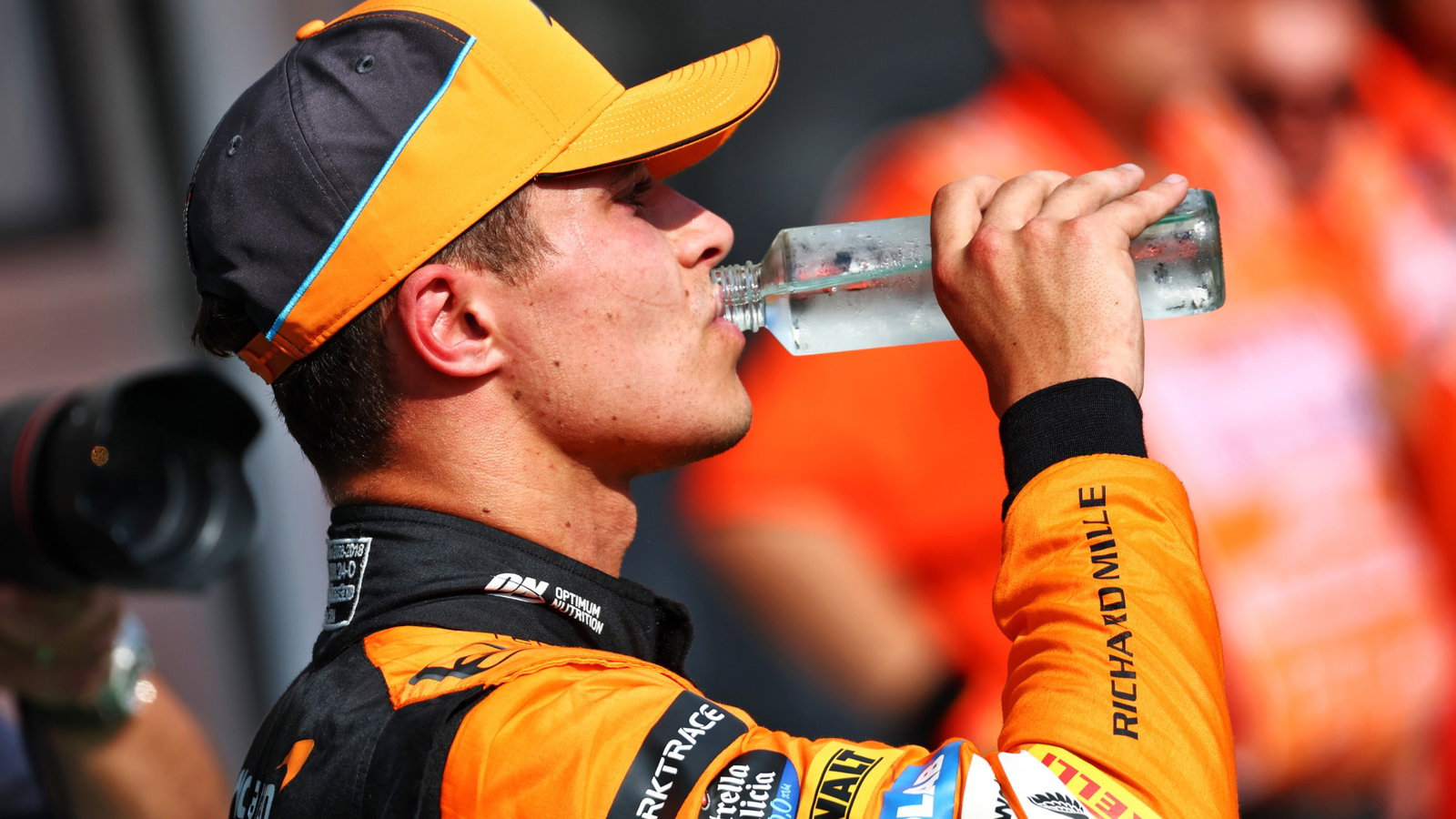 Lando Norris (GBR) McLaren in parc ferme. Formula 1 World Championship, Rd 13, Hungarian Grand Prix, Budapest, Hungary,
