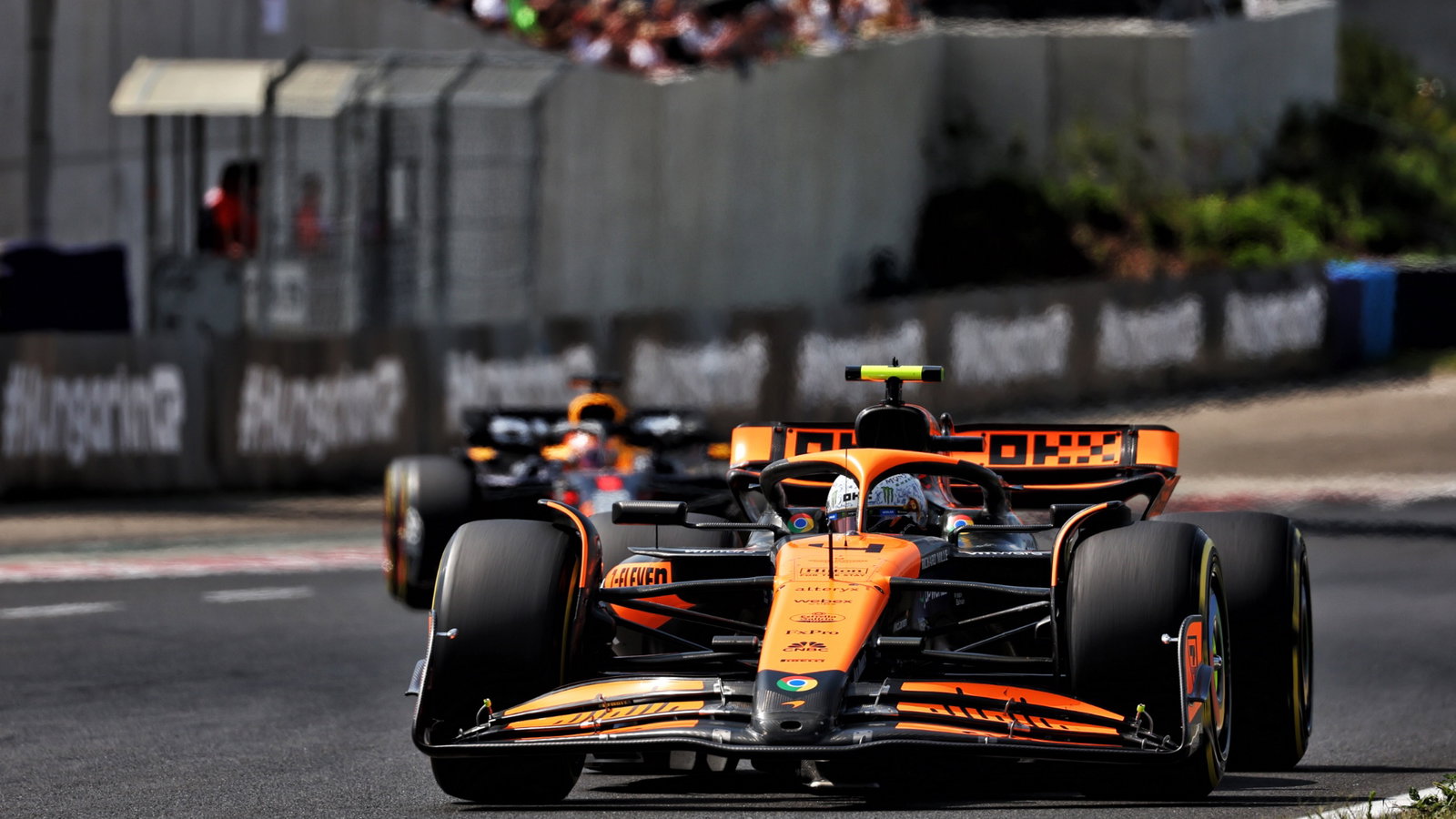 Lando Norris (GBR) McLaren MCL38. Formula 1 World Championship, Rd 13, Hungarian Grand Prix, Budapest, Hungary, Race