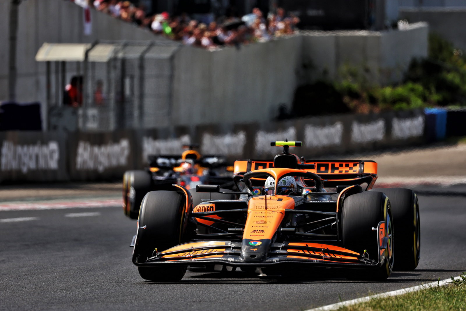 Lando Norris (GBR) McLaren MCL38. Formula 1 World Championship, Rd 13, Hungarian Grand Prix, Budapest, Hungary, Race