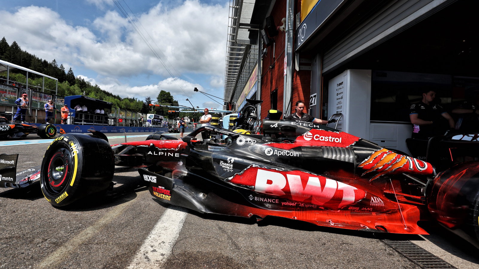 Pierre Gasly (FRA) Alpine F1 Team A524 leaves the pits. Formula 1 World Championship, Rd 14, Belgian Grand Prix, Spa