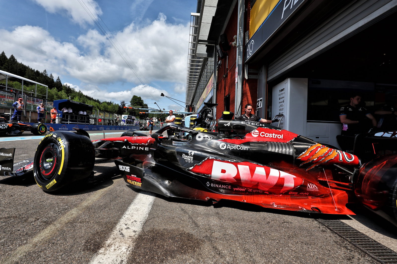 Pierre Gasly (FRA) Alpine F1 Team A524 leaves the pits. Formula 1 World Championship, Rd 14, Belgian Grand Prix, Spa