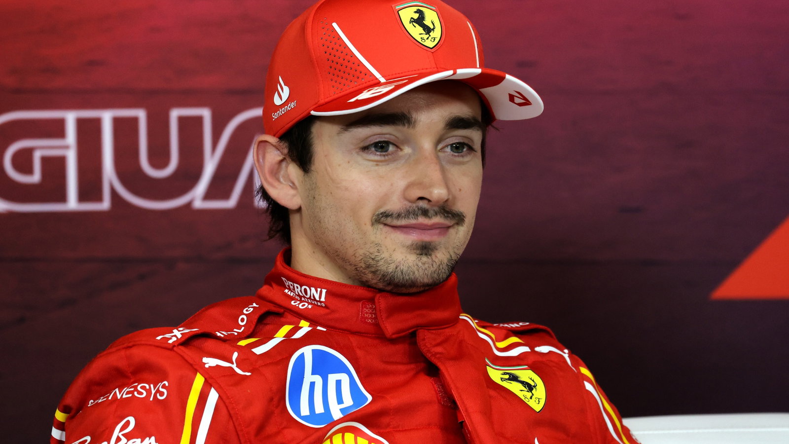 Charles Leclerc (MON) Ferrari in the post qualifying FIA Press Conference. Formula 1 World Championship, Rd 14, Belgian