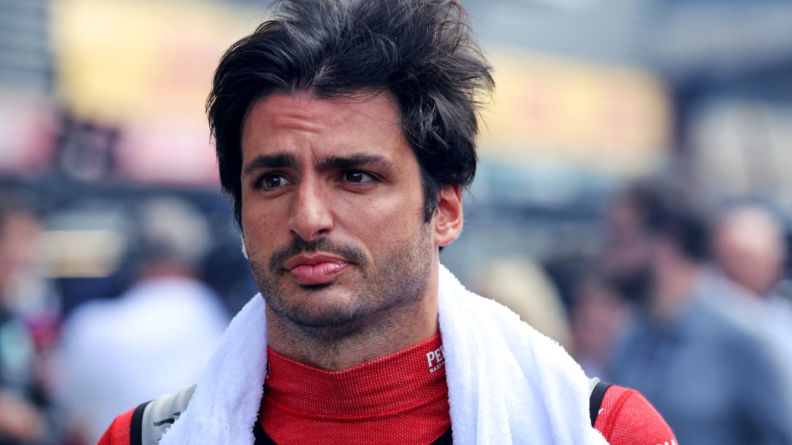 Carlos Sainz Jr (ESP) Ferrari on the grid. Formula 1 World Championship, Rd 14, Belgian Grand Prix, Spa Francorchamps,