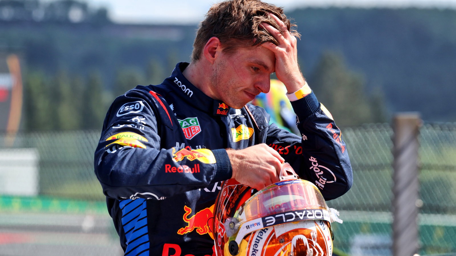 Max Verstappen (NLD) Red Bull Racing in parc ferme. Formula 1 World Championship, Rd 14, Belgian Grand Prix, Spa