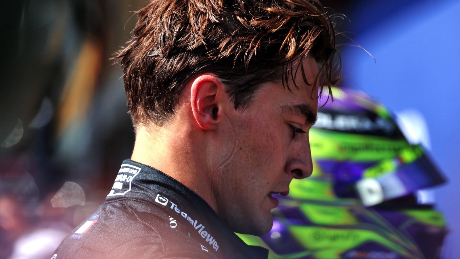 Race winner George Russell (GBR) Mercedes AMG F1 in parc ferme. Formula 1 World Championship, Rd 14, Belgian Grand Prix,