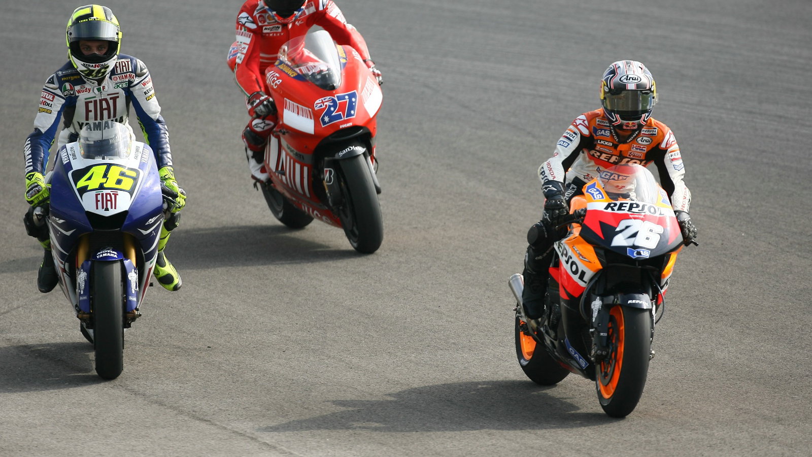 Rossi, Stoner, Pedrosa, Portuguese MotoGP Race