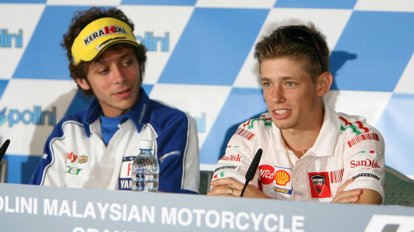 Valentino Rossi and Casey Stoner MotoGP 