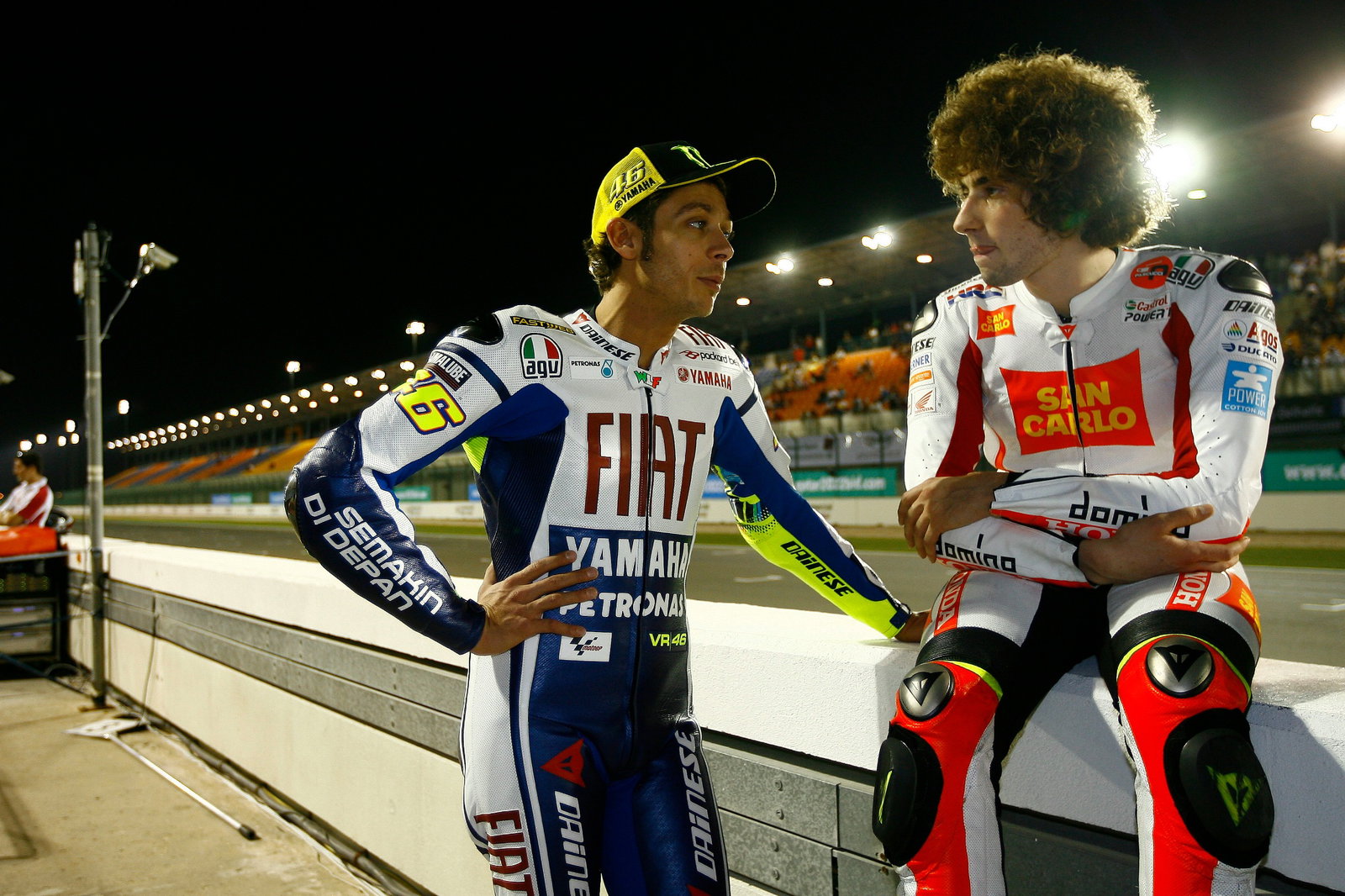Rossi, Simoncelli, QatarMotoGP