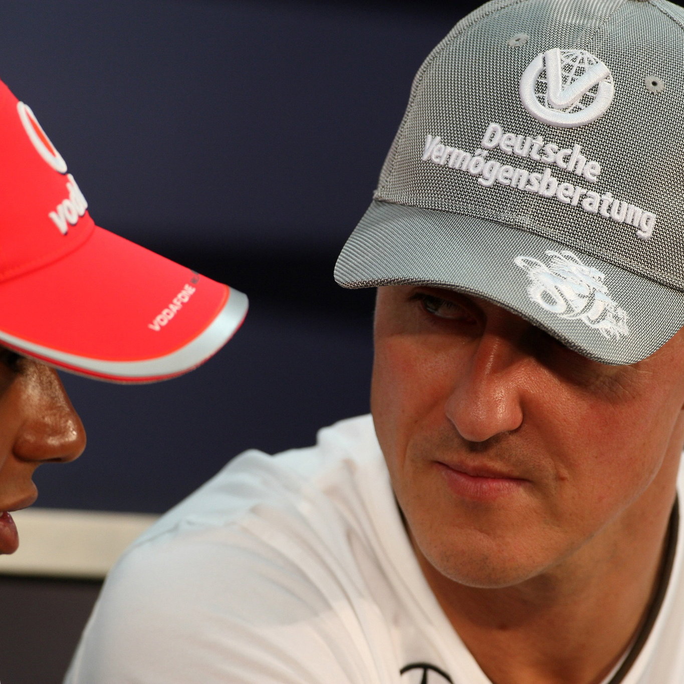 Lewis Hamilton and Michael Schumacher