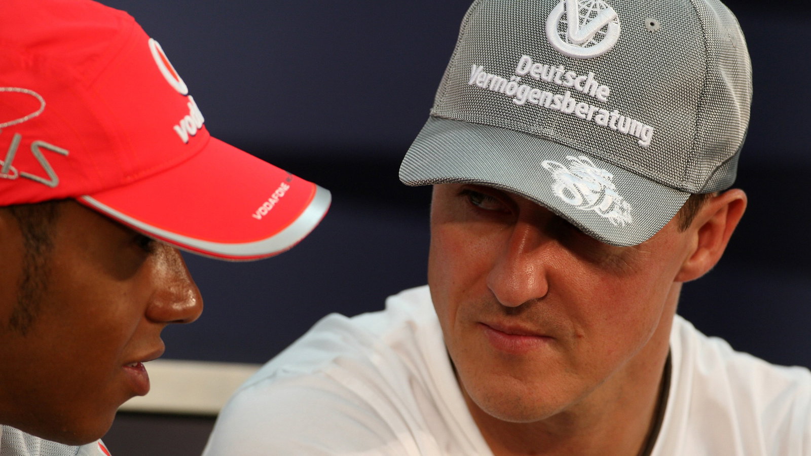 Lewis Hamilton and Michael Schumacher