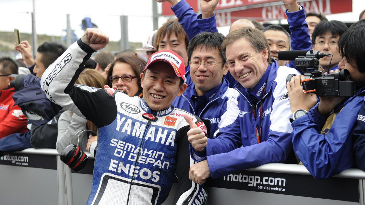 Nakasuga, Jarvis, Valencia MotoGP Race 2012