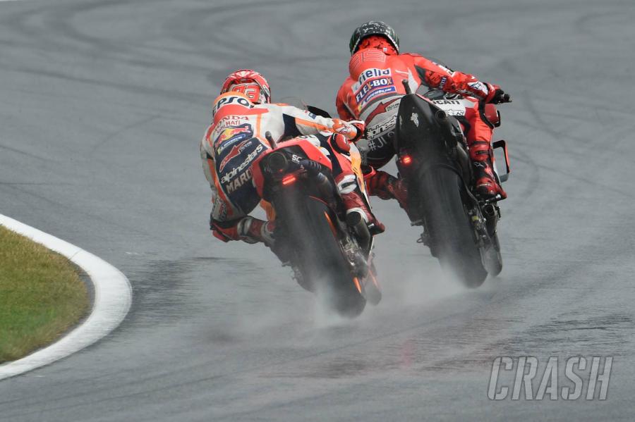 MotoGP: Lorenzo beats Dovizioso to frantic Silverstone pole