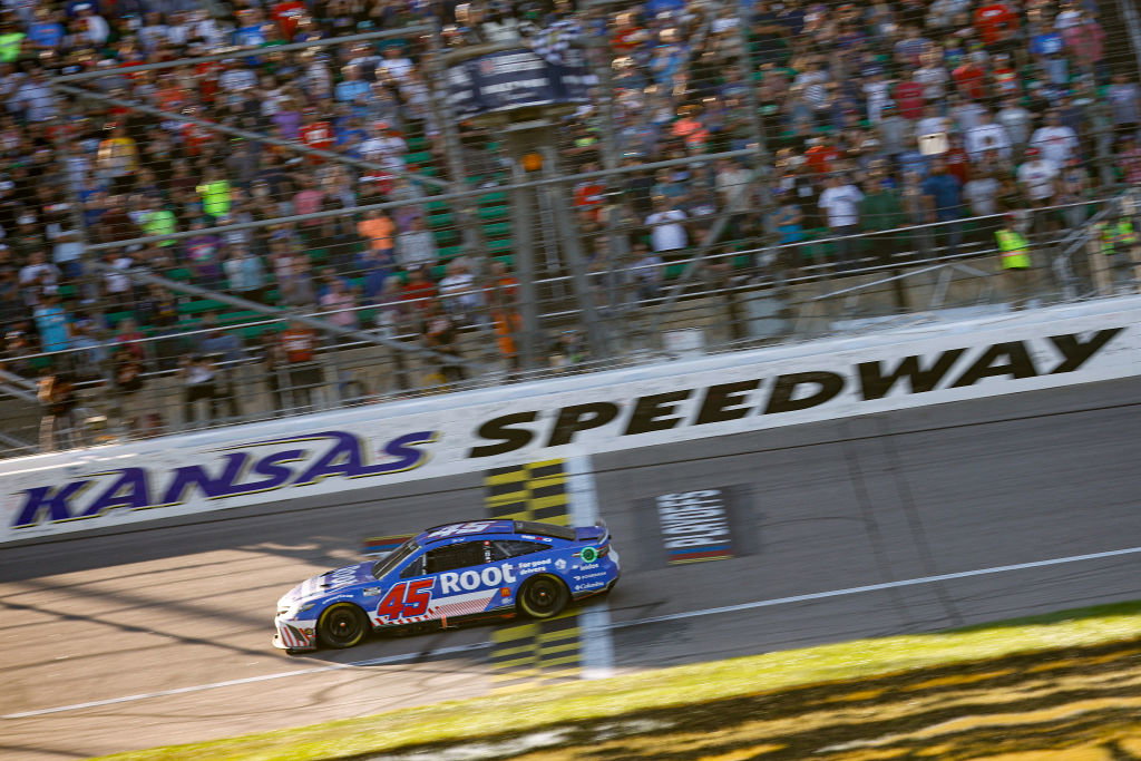 NASCAR at Kansas: Bubba Wallace Beats Boss Denny Hamlin To Finish Line
