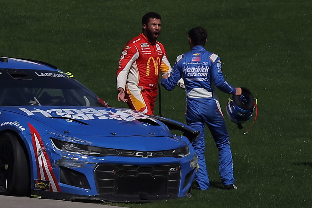 NASCAR Suspends Bubba Wallace One Race for Intentionally Wrecking Kyle Larson at Las Vegas